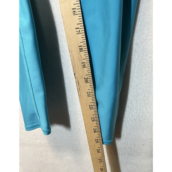 ALO Yoga High Waist Fitness Legging in Blue Splash and Black Logo Band Size S - Picture 9 of 11